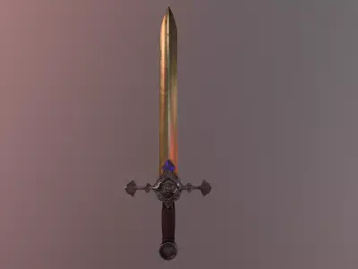 Golden Sword  Free 3D model