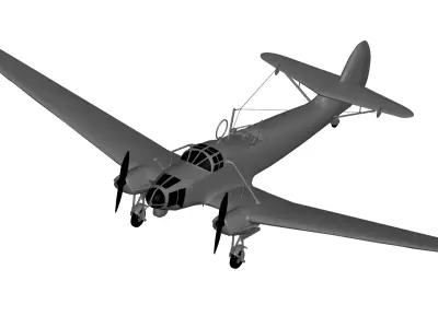 Focke-Wulf Fw 58 Weihe 3D model