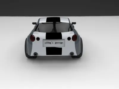 car silver bullet Free 3D model