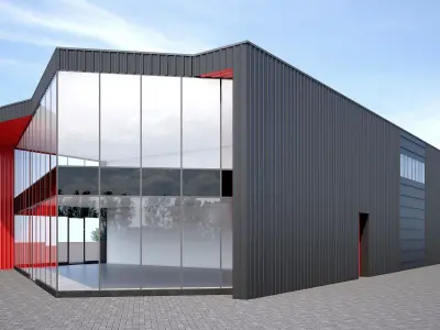 Logistics center  3D model