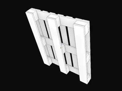 Wood Pallets Low-poly 3D model