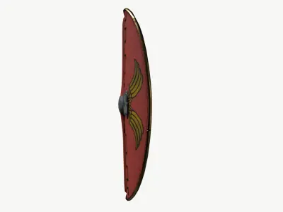 Roman Republican shield 58 to 49 BC Free low-poly 3D model