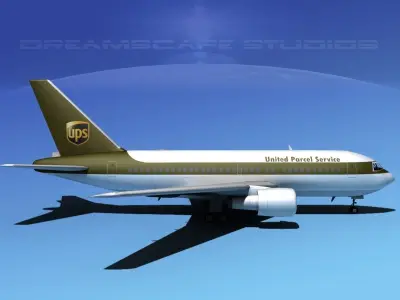 Boeing 767-100 UPS 3D model