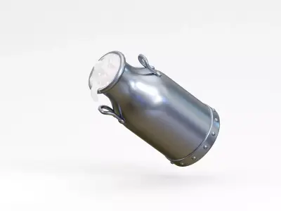 Milk can Low-poly 3D model