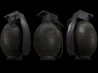 hand grenade Free low-poly 3D model