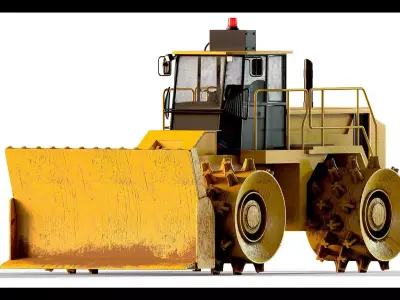Heavy Machinery Collection Vol 01- Low-Poly 3D Model  Low-poly 3D model