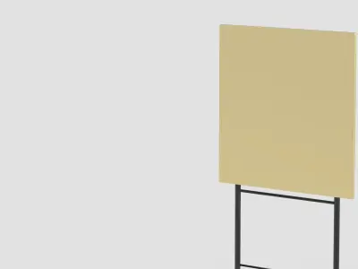 Advertising Board  street stand mockup 3D model