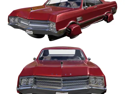 1966 Buick Wildcat Sci-Fi Free 3D model