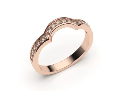  solitaire with ring sizes  8 part S50 3D print model