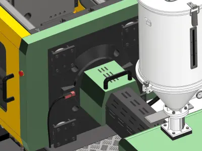 Injection Mold Machine 3D model