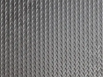 Metal Herringbone Pattern PBR Seamless Texture