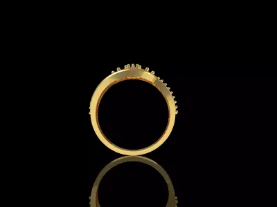 Preety Daimond Flower Ring 3D print model
