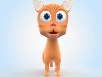 Cartoon Cat 3D model
