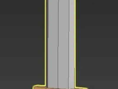 Low-Poly Short Sword Free low-poly 3D model