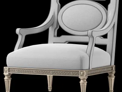 jumbo collection satin armchair 3D model