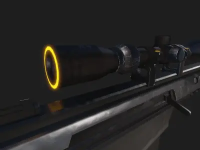 Sniper Assasin Low-poly 3D model