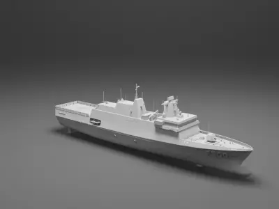 Tamandare Frigate - Resin printing 3D print model