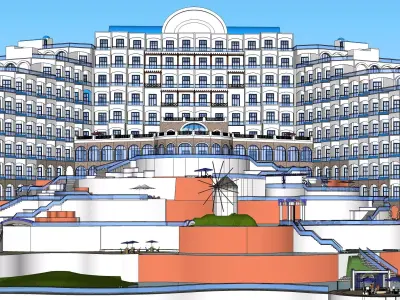 Sketchup Hotel 188 3D model