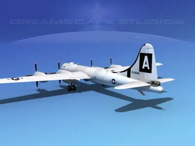 Boeing B-29 Superfortress FiFi 3D model