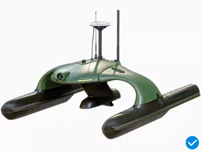 USV Sonobot 5 Surface Drone Military PBR Low-poly 3D model