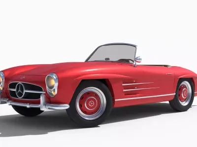 Mercedes Benz 300 SL Roadster Free 3D model