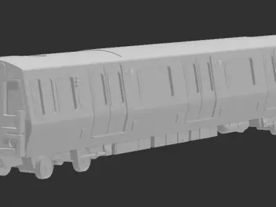 MBTA Orange Line CRRC 1400 Series 3D print model