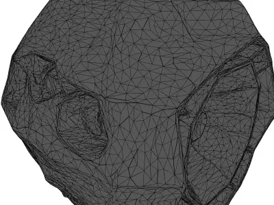 Futuristic Data Crystal Purple Core 3D model