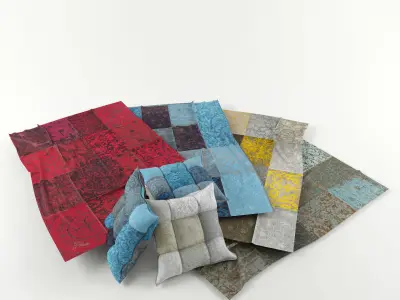 Indie Patchwork collection 3D model
