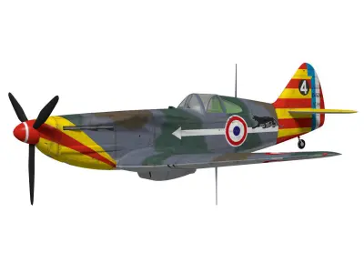 Dewoitine D520 3D model purchase