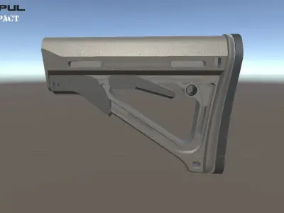 Magpul CTR-Compact Low-poly 3D model