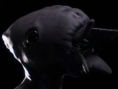 Homuncul1 Low-poly 3D model