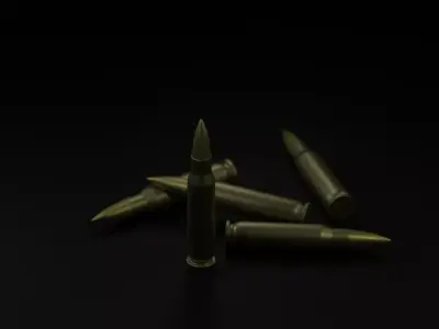 AK-47 Bullet Free 3D model