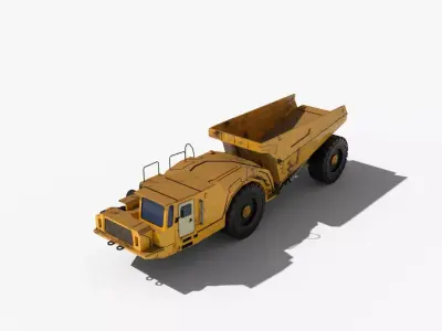Underground Mining Dump Truck Low-poly 3D model purchase