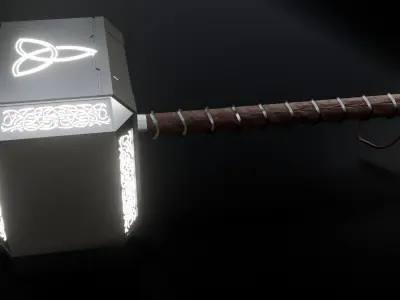 Thors Hammer Mjolnir 3D model
