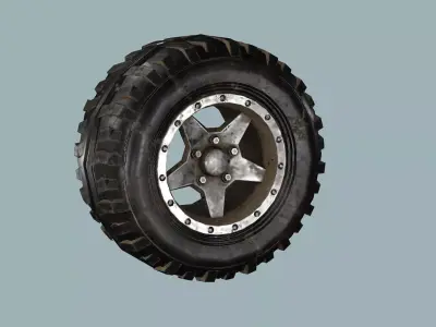 Car-Truck Wheel GG Low-poly 3D Model Low-poly 3D model
