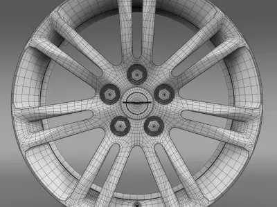 Chrysler 300C 2015 rim 3D model