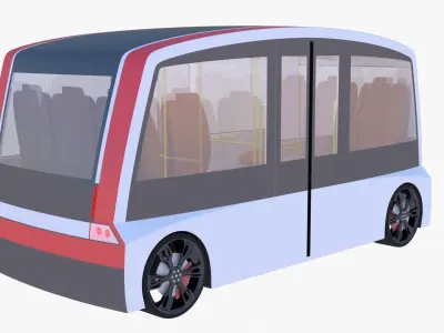 Shuttle minibus concept 3D model