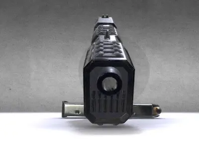 Realistic Gun 9MM Low-poly 3D model