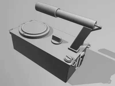 Geiger Counter Radiation Detector  3D model