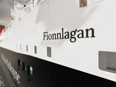 RO RO Ferry Vessel Caledonian MacBrayne  3D model