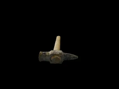 Anydrafts Rusty hammer 01 Low-poly 3D model