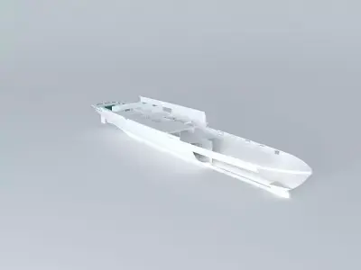 Big boat Free 3D model