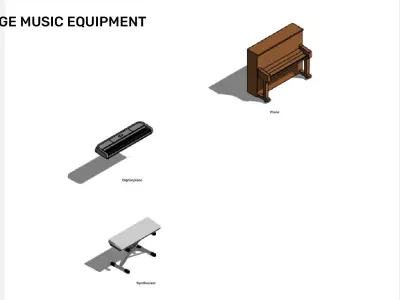 Music Equipment - Revit 3D model