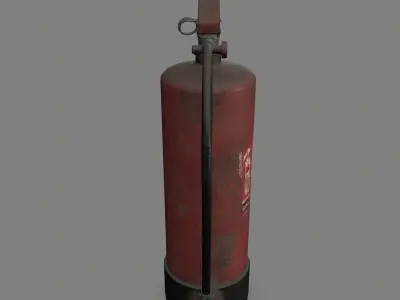 Fire Extinguisher Low-poly 3D model 40