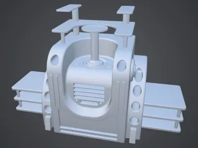 Sci-fi asset 5 - high poly 3D model
