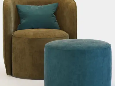 Armchair Ditre Italia Chloe 3D model purchase