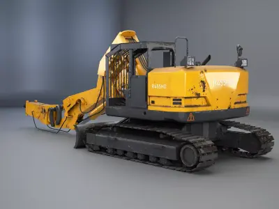 Generic Used Compact Tunnel Excavator Low-poly 3D model