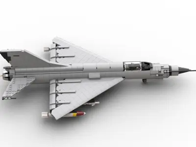 MocBricks3D - Lego MIG-21 Fishbed Jet Fighter Aircraft 3D print model