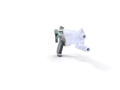 Futuristic Energy Rifle model pack Low-poly 3D model