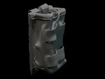 Marvelous Designer  AR15 Empty Ammo Pouch 3D model